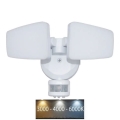 LED-Außenstrahler mit Sensor LED/24W/230V 3000/4000/6000K IP54 weiß