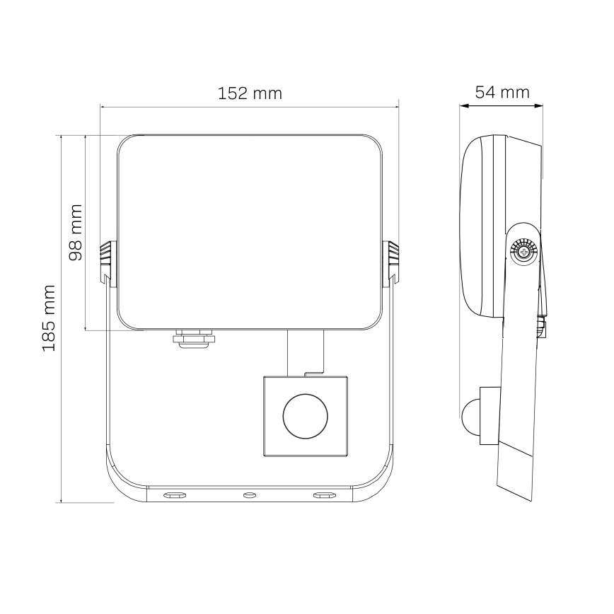LED-Außenstrahler mit Sensor MILKY LED/30W/230V 4000K IP65