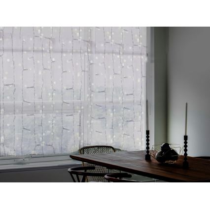 LED-Außenvorhang CURTAIN 480xLED/8,4W/230V 3x3 m IP44 kaltweiß
