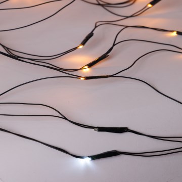 LED Außenvorhang NET 240xLED/7,2W/230V 1,5x2 m IP44 warmweiß