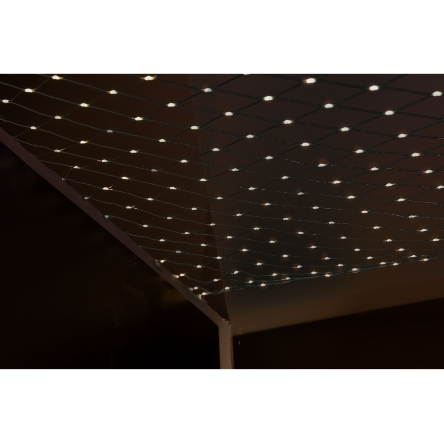 LED Außenvorhang NET 240xLED/7,2W/230V 1,5x2 m IP44 warmweiß