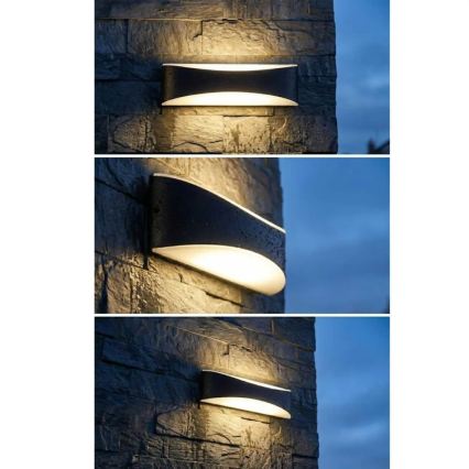 LED-Außenwandleuchte 10W/230V IP65 schwarz