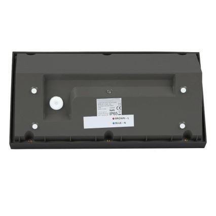 LED Außenwandleuchte LED/20W/230V 4000K IP65 Schwarz