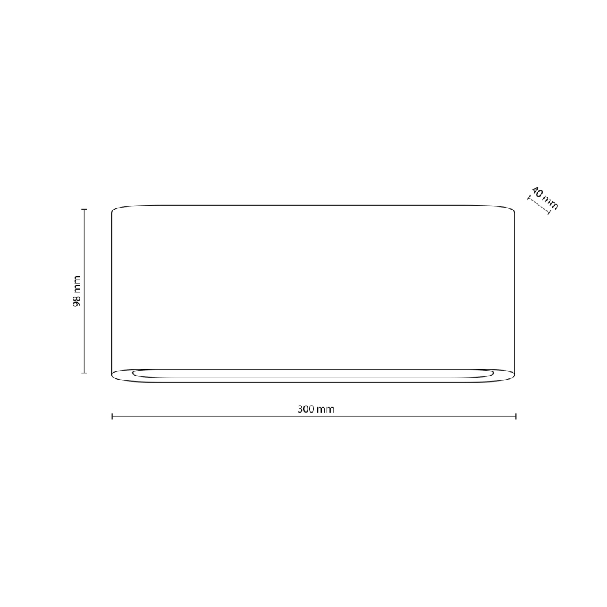 LED-Außenwandleuchte ARWENA L LED/24W/230V IP54 beige