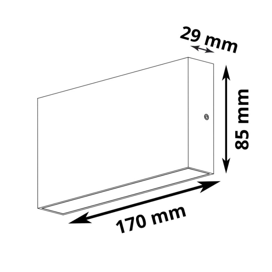 LED Außenwandleuchte CHICAGO LED/5,5W/230V IP44 weiß