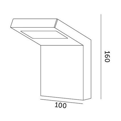 LED-Außenwandleuchte INDUO K LED/10W/230V 4000K IP54