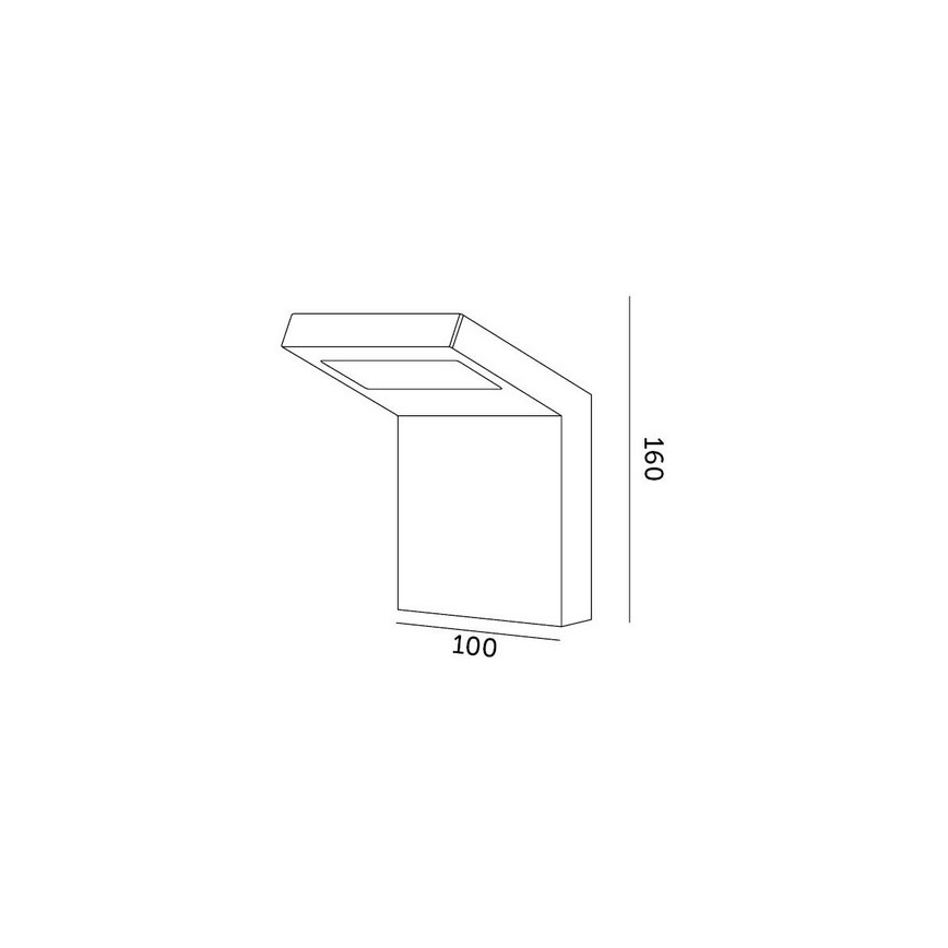 LED-Außenwandleuchte INDUO K LED/10W/230V 4000K IP54