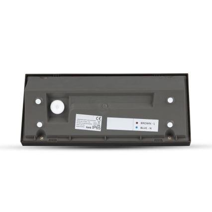 LED Außenwandleuchte LED/12W/230V 4000K IP65 Schwarz