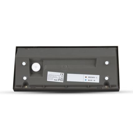 LED Außenwandleuchte LED/12W/230V 6400K IP65 schwarz