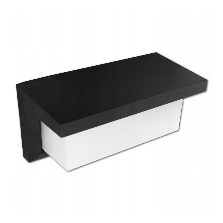 LED Außenwandleuchte LED/12W/230V IP54 schwarz