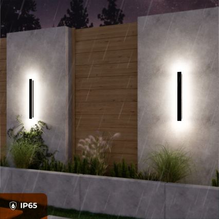 LED Außenwandleuchte LED/18W/230V 60 cm IP65 schwarz
