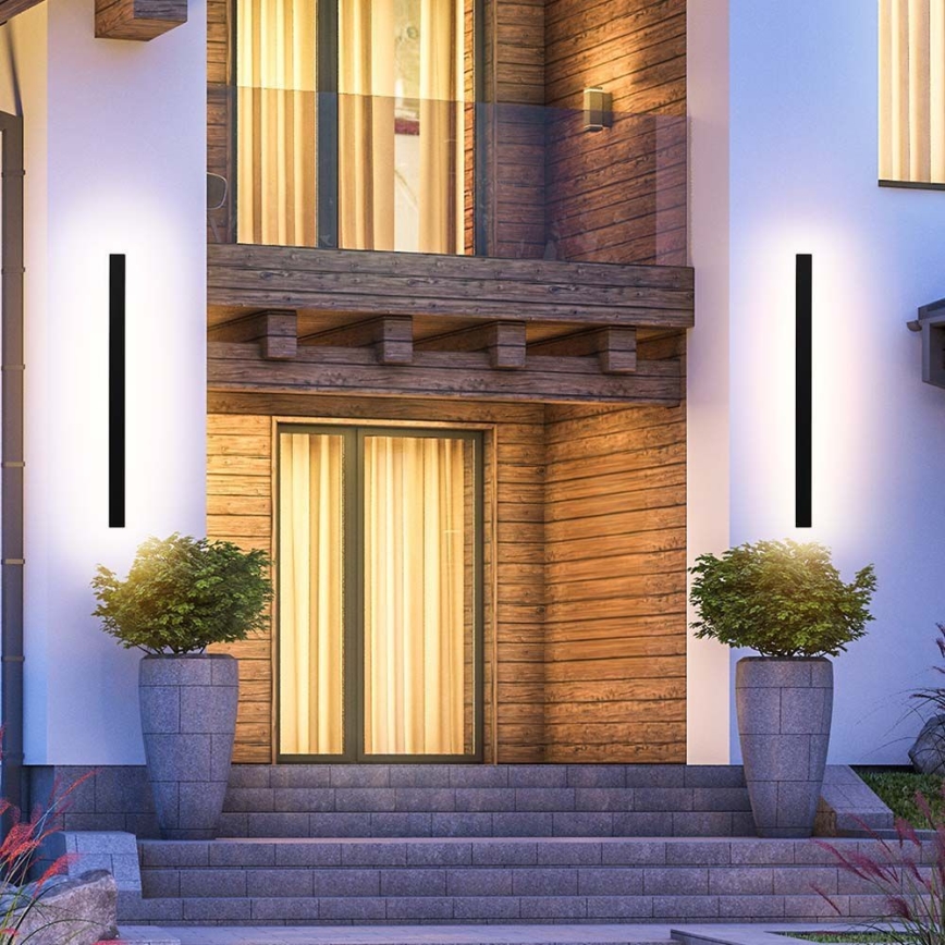 LED-Außenwandleuchte LED/23W/230V 3000K IP65 141 cm Anthrazit