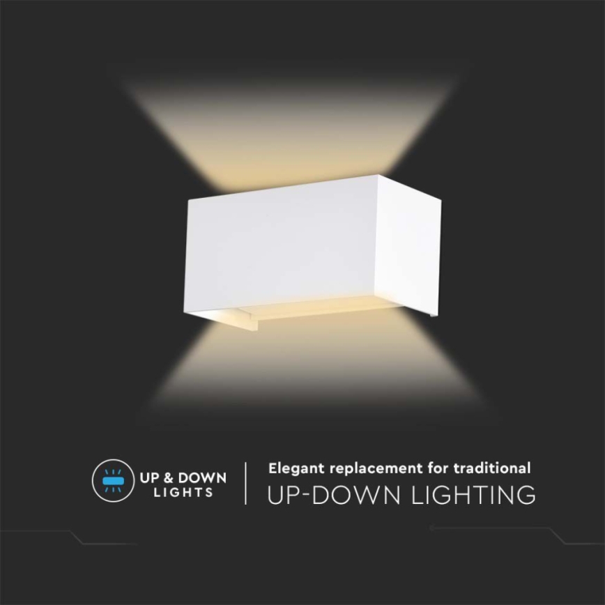 LED-Außenwandleuchte LED/24W/230V 3000K IP65 weiß