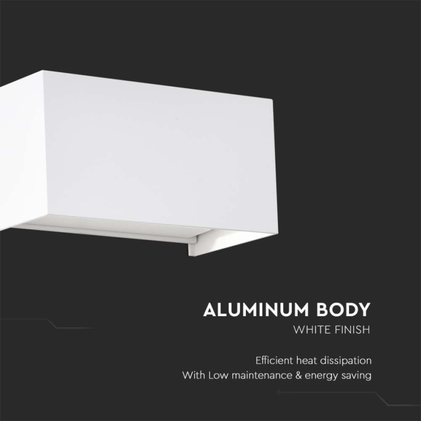 LED-Außenwandleuchte LED/24W/230V 3000K IP65 weiß