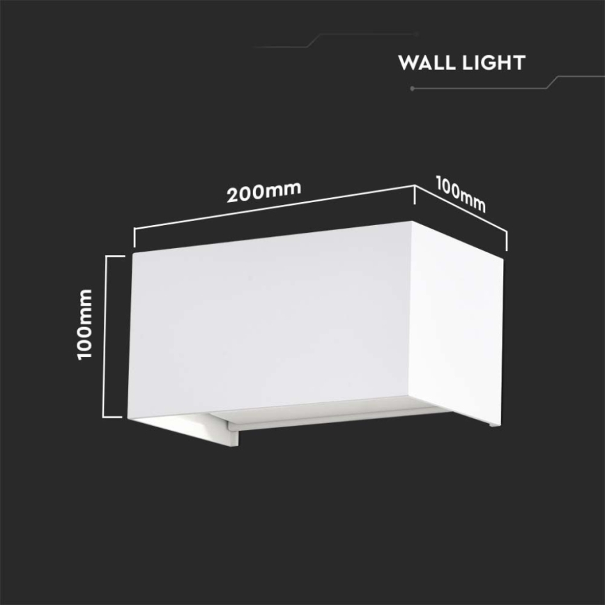 LED-Außenwandleuchte LED/24W/230V 3000K IP65 weiß