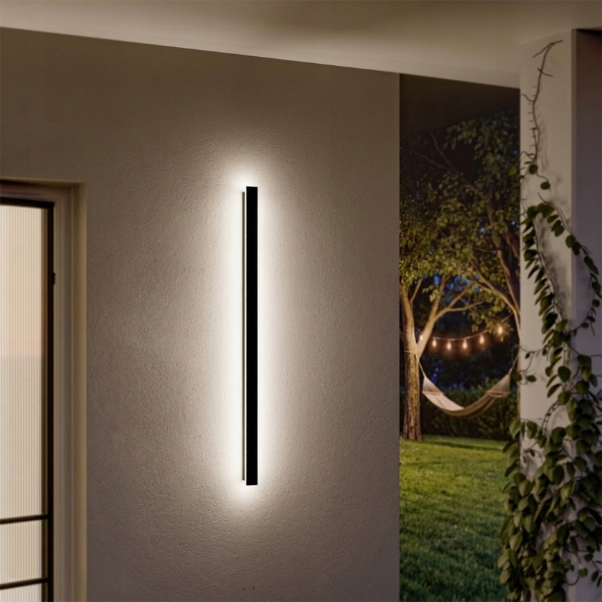 LED Außenwandleuchte LED/30W/230V 100 cm IP65 schwarz