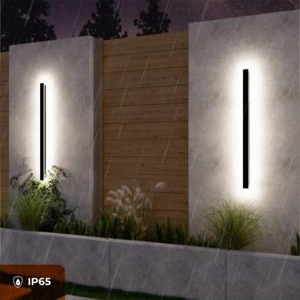 LED Außenwandleuchte LED/30W/230V 100 cm IP65 schwarz