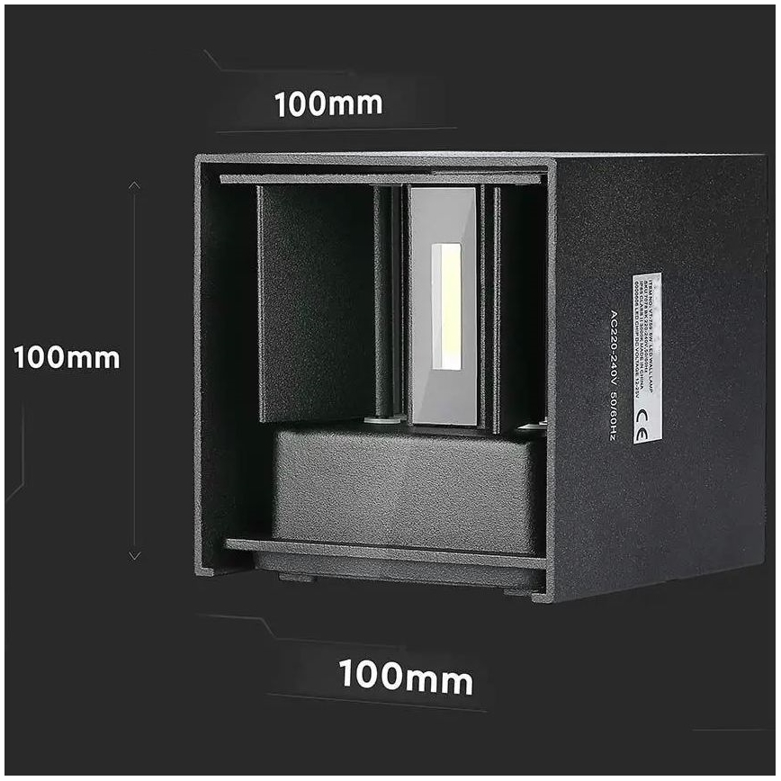 LED- Außenwandleuchte LED/5W/230V 3000K IP65 schwarz
