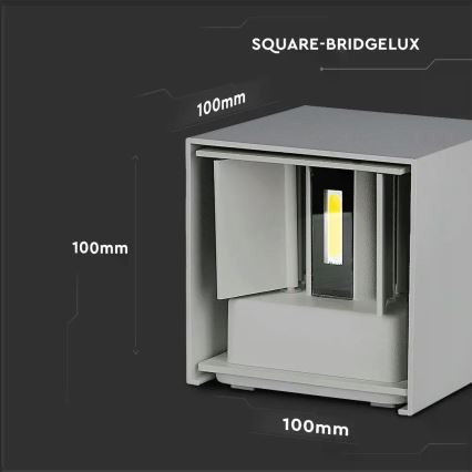 LED- Außenwandleuchte LED/5W/230V 4000K IP65 grau