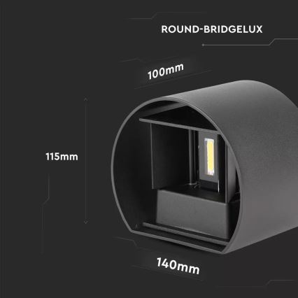 LED Außenwandleuchte LED/6W/110-240V 4000K IP65
