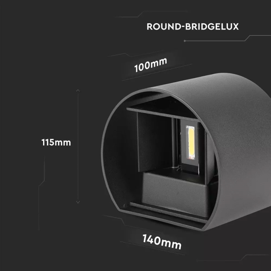 LED Außenwandleuchte LED/6W/110-240V 4000K IP65