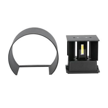 LED- Außenwandleuchte LED/6W/230V 3000K IP65 schwarz