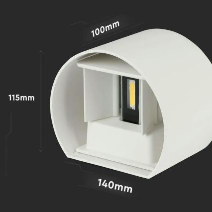 LED- Außenwandleuchte LED/6W/230V 3000K IP65 weiß