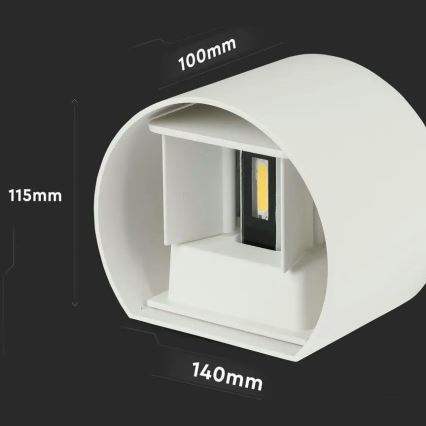 LED- Außenwandleuchte LED/6W/230V 4000K IP65 weiß