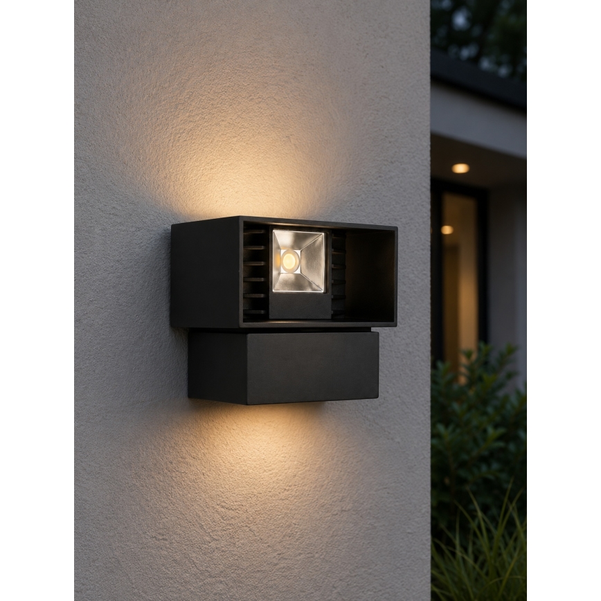 LED-Außenwandleuchte LED/6W/230V IP54 schwarz