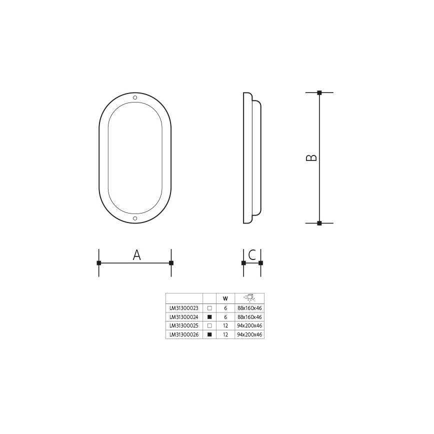 LED-Außenwandleuchte LED/6W/230V IP54 schwarz