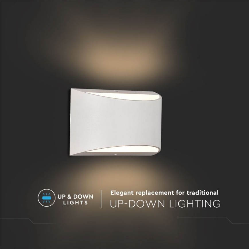 LED-Außenwandleuchte LED/9W/230V 4000K IP54 weiß