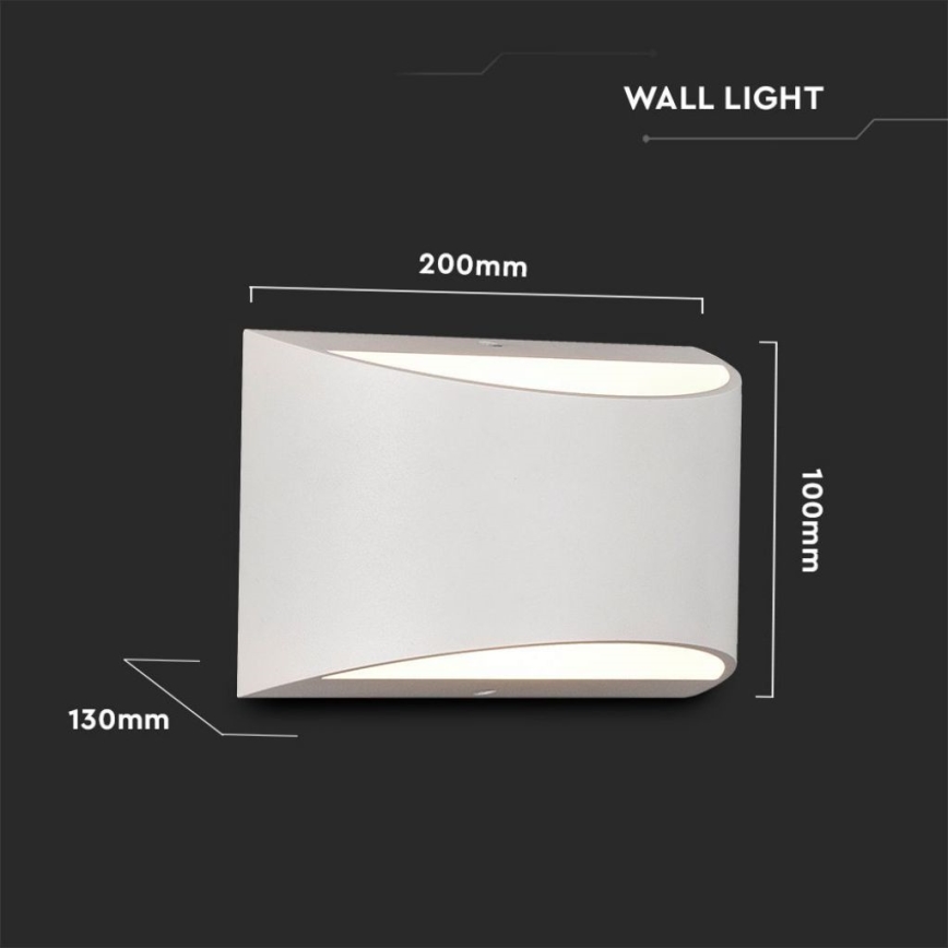 LED-Außenwandleuchte LED/9W/230V 4000K IP54 weiß