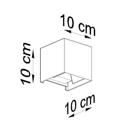 LED-Außenwandleuchte LUCA LED/6W/230V IP54