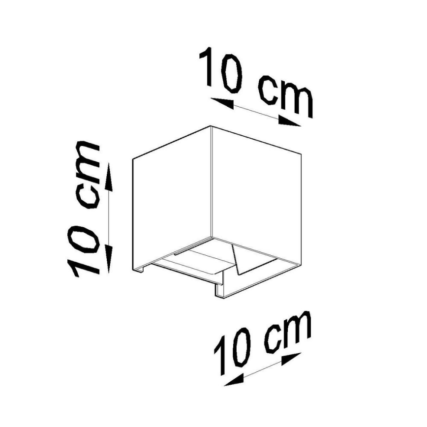 LED-Außenwandleuchte LUCA LED/6W/230V IP54