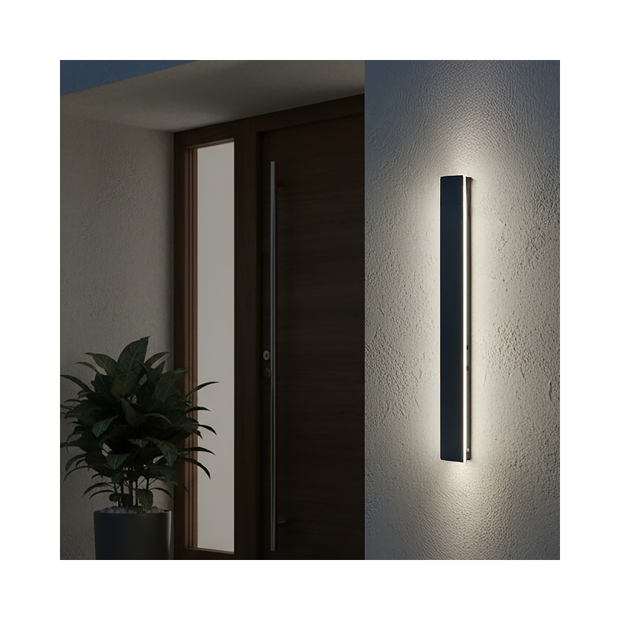 LED-Außenwandleuchte MIRANA LED/12W/230V 4000K IP44 60 cm schwarz