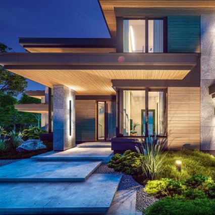 LED Außenwandleuchte MIRANA LED/25W/230V 4000K IP44 120 cm schwarz