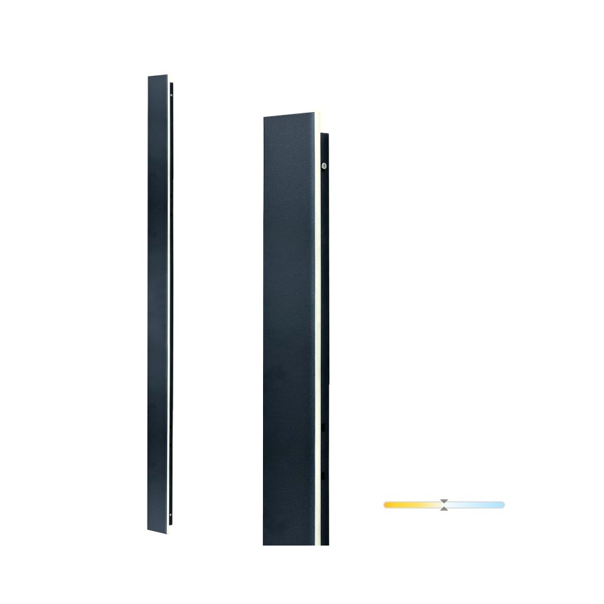 LED Außenwandleuchte MIRANA LED/25W/230V 4000K IP44 120 cm schwarz