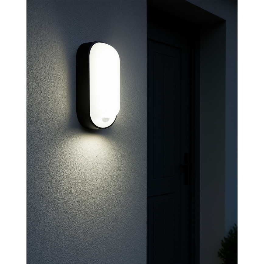 LED-dimmbare Außenwandleuchte mit Bewegungsmelder LED/12/15/18W/230V 3000K/4000K/6500K IP65 schwarz/weiß