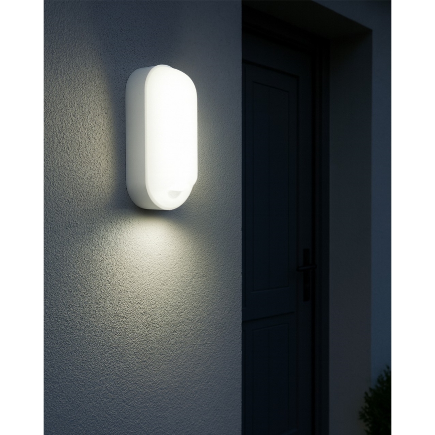 LED-dimmbare Außenwandleuchte mit Bewegungsmelder LED/12/15/18W/230V 3000K/4000K/6500K IP65 schwarz/weiß