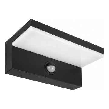 LED Außenwandleuchte mit Bewegungsmelder NOLA LED/12W/230V IP65 schwarz