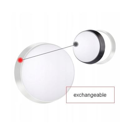 LED Außenwandleuchte mit Sensor LED/15W/230V 4000K IP65