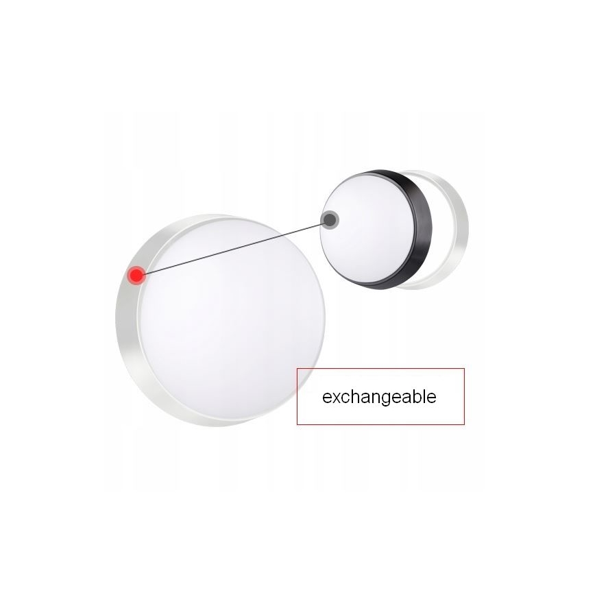 LED Außenwandleuchte mit Sensor LED/15W/230V 4000K IP65