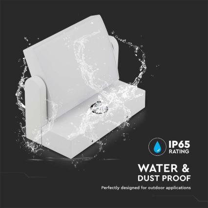 LED Außenwandleuchte mit Sensor LED/17W/230V 3000K IP65 Weiß
