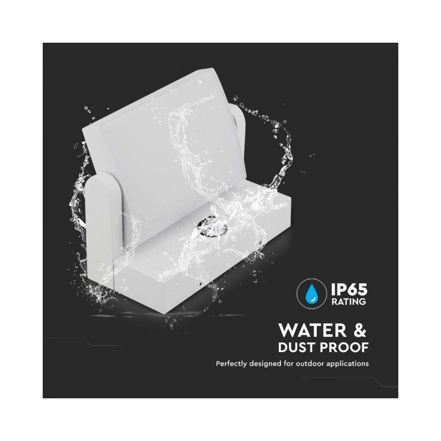 LED-Außenwandleuchte mit Sensor LED/17W/230V 4000K IP65 weiß