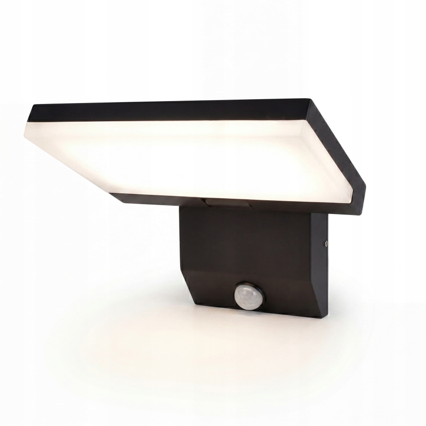 LED-Außenwandleuchte mit Bewegungsmelder LED/18W/230V IP44 schwarz