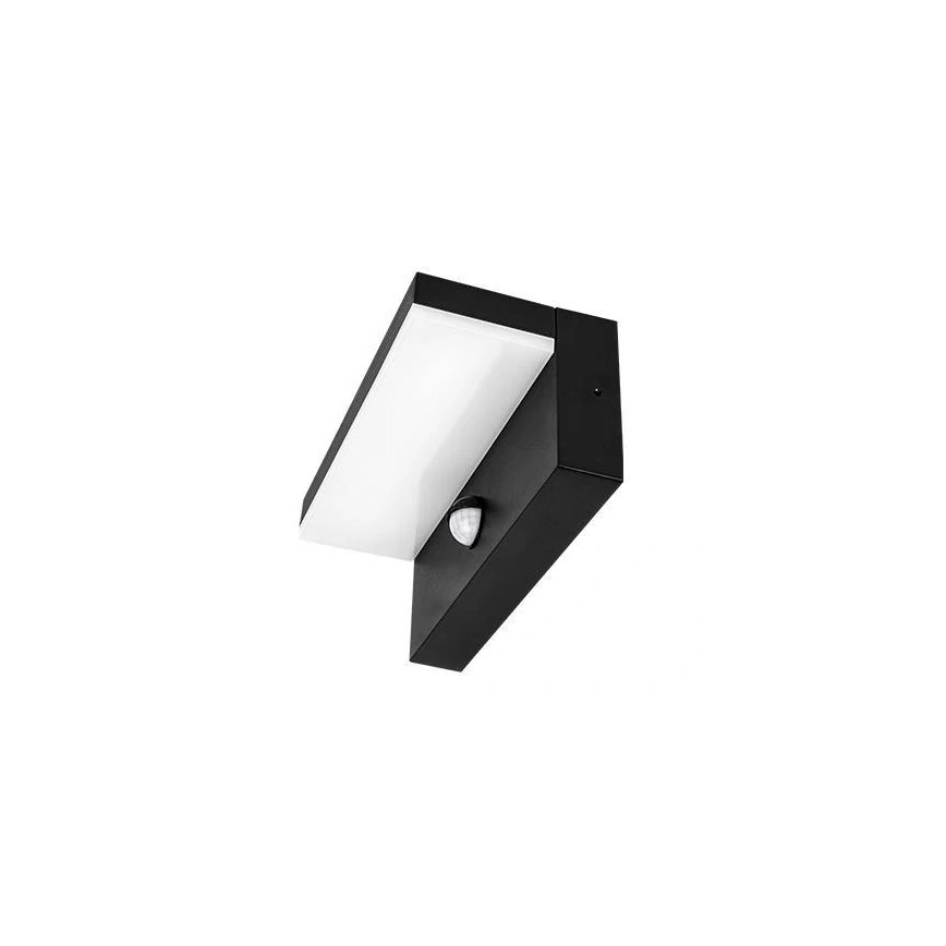 LED-Außenwandleuchte mit Sensor LED/9W/230V 4000K IP44 schwarz