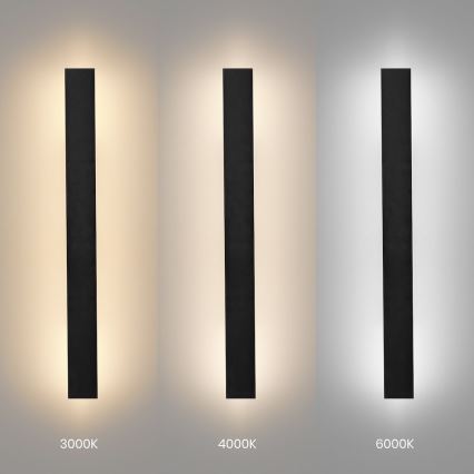 LED-Außenwandleuchte WOW LED/11W/230V 3000/4000/6000K 60 cm IP54 schwarz