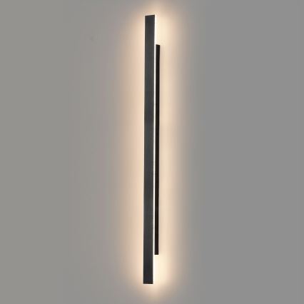 LED Außenwandleuchte WOW LED/20W/230V 3000/4000/6000K 120 cm IP54 schwarz