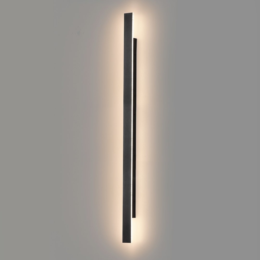 LED Außenwandleuchte WOW LED/20W/230V 3000/4000/6000K 120 cm IP54 schwarz