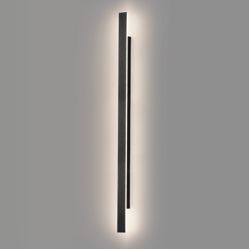 LED Außenwandleuchte WOW LED/20W/230V 3000/4000/6000K 120 cm IP54 schwarz